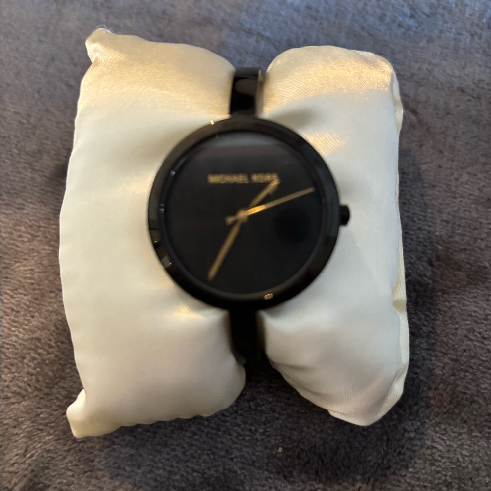 Michael Kors Black Bangle Watch